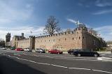cardiff castle walls on a sunny day