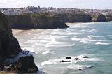 cornish coastal town of newquay standing on top of tall cliffs