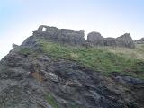 ruins of tintagel castle, famed in arthurian legend