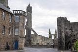Beautiful medieval Scottish city with St Andrews Cathedral at its center