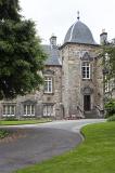 Old stone building, St Andrews University, Scotland, one of the most prestigious universities in UK and attended by Prince William