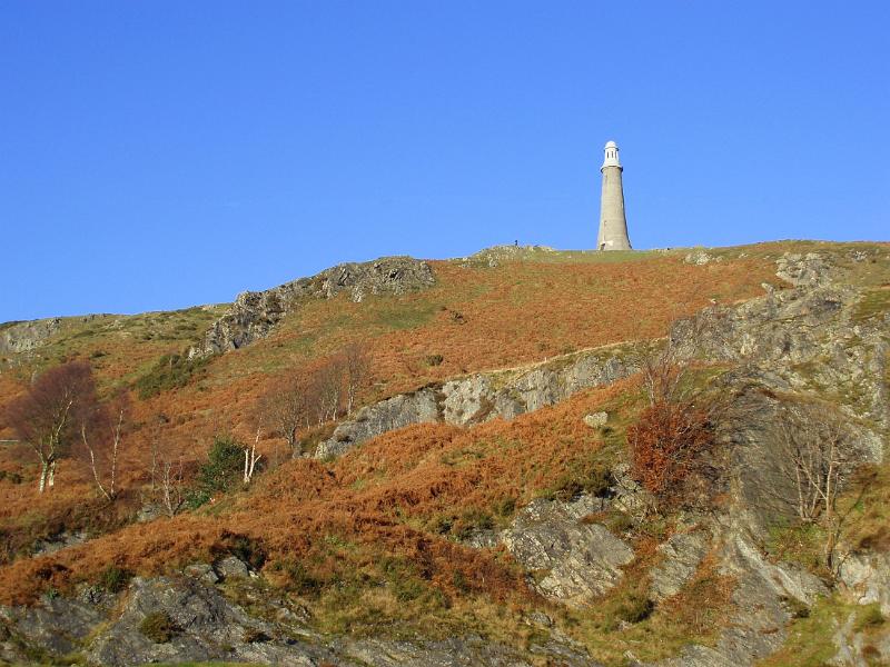 hoad monument in ulverston stood on top of hoad hill