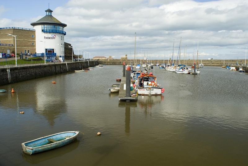 boats in the harbour and the beacon museum