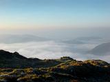 misty mountains, the view from the summit of gummers how