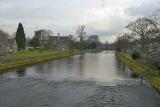 the river kent flowing through the south lakeland town of kendal