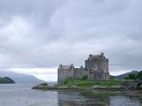 Eilean Donan Castle, tourist attraction, built on a small tidal island in western Highlands of Scotland