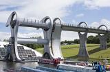 A view of the Falkirk Wheel Canal boat lift, Scotland