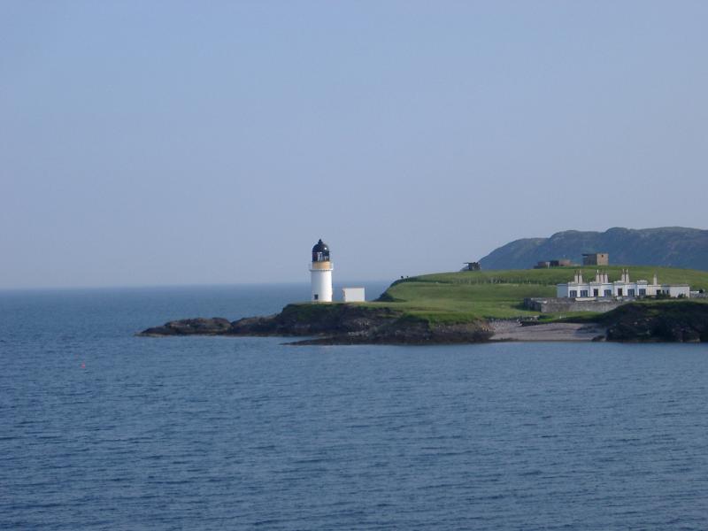Lighthouse at Stornoway, Outer Hebrides View across the water of the picturesque lighthouse at Stornoway, Outer Hebrides