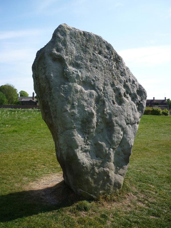 a large standing stone in the avebury henge stone circles