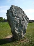 a large standing stone in the avebury henge stone circles