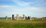 a view of stonehenge in the daytime