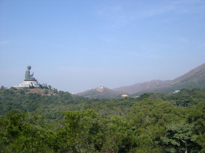 Tian Tan Buddha, also known as the Big Buddha, is a large bronze statue of a Buddha Amoghasiddhi on Ngong Ping, Lantau Island, in Hong Kong.