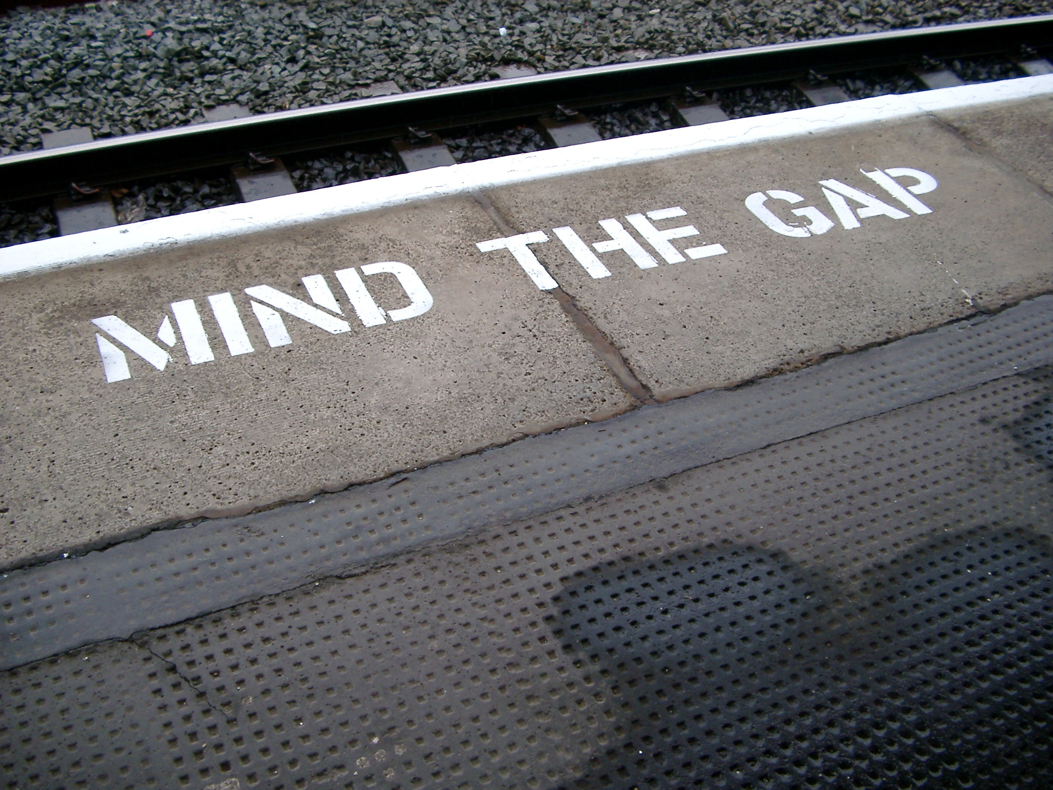 Image result for mind the gap train