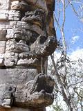 Detail of stone carvings at Chitzen Itza, an important Mayan archaeological site in the Yucatan Peninsula, Mexico