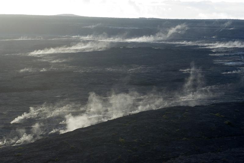 Gray Scale Smoke at Volcanoes National Park Gray Scale Smoke at Volcanoes National Park Located in Hawaii. Captured in Extensive View.