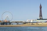 a view of blackpools central pier and the iconic tower
