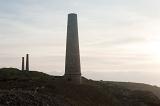 Old mine chimneys at the levant mine, Part of the Cornwall Mining Landscape World Heritage Site