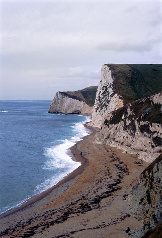 cliffs on the jurassic coast, lulworth, dorset