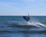 jet ski on the coast of bournemouth, dorset