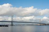forth road bridge crossing the waters of the firth of forth between Fife and West Lothian, Scotland
