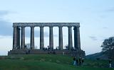 Edinburgh's Folly, the unfinished collonade of the National Monument on top of carlton hill, Edinburgh, Scotland