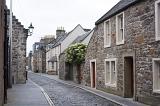 old cobble or set stone streets in st andrews, fife, scotland