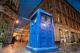 buchanan street police box, one of few remaining historic spolice call boxes in the UK
