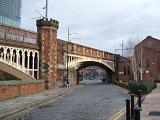 Castlefield, Manchester is an inner city conservation area that was the site of the ancient Mancunium Roman fort and the first Industrial Canal and warehouses