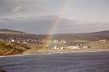 Rainbow over Coastal Aberdaron Village, Gwynedd, Wales