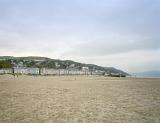 Aberdyfi or Aberdovey beach in the little harbour resort set within the Snowdonia National Park, Wales, UK