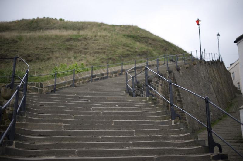 the 199 steps to st marys church are a local whitby landmark