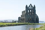 whitby abbey and pond