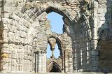 close up on of the ruins of whitby abbey