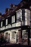 Facade of Traditional Timber Framed Architecture Buildings, York, England