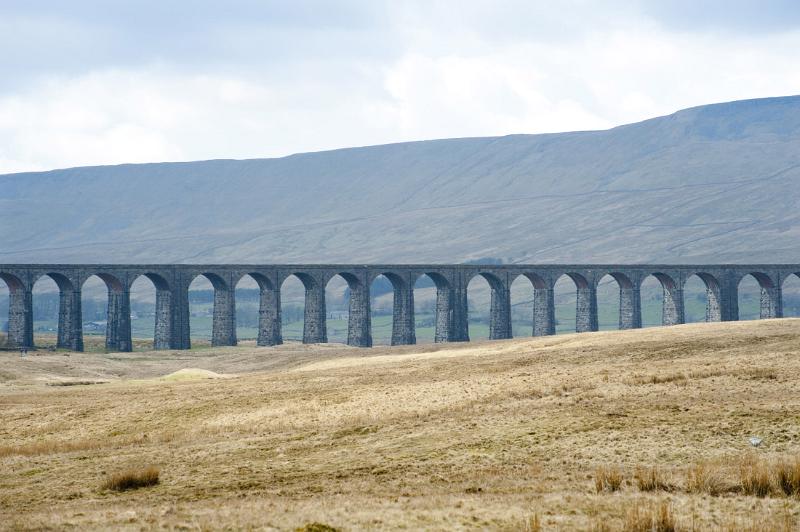 some of the 24 arches that make up the ribble valley crossing on the settle to carlise railway
