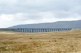 a distant view of the ribble head viaduct, yorkshire, england
