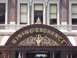 Close up Famous Ballarat Gold Exchange Vintage Building Front Signage in Victoria.