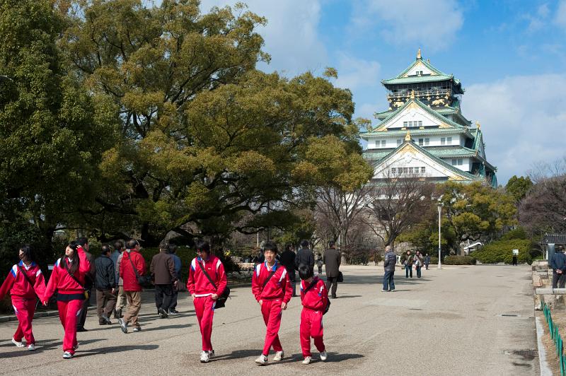 Osaka Castle keep (osaka-joÂ), Osaka, Japan - not model released