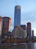 Tallest Architectural Building in Melbourne Australia, The Eureka Tower, Near the Yarra River.