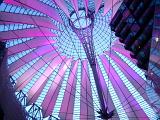 Looking Up at Interior of Dome in Sony Center at Potsdamer Platz