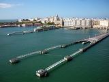 docking piers at san juan port, puerto rico