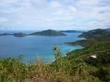 looking out at the coast of the island of tortola, british virgin islands