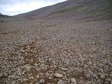 Path Through Rocky Iceland Terrain in Mountainous Area