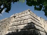 High Priests Tomb at Chitzen Itza, an important Mayan ruin in Yucatan State, Mexico