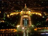 Beautiful City Lights at Paris at Night Time in Aerial View. Captured in Extensive View.
