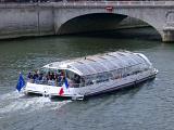 Tour Boat on River Seine, Paris, France