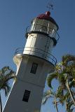 Close Up of Diamond Head Lighthouse Coast Guard Facility in Honolulu, Hawaii